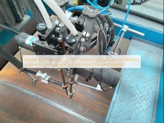 डबल प्लेटफ़ॉर्मडबल प्रकार वेल्डिंग के लिए लचीला संयोजन स्वचालित मैनिपुलेटर और एमआईजी/एमएजी वेल्डिंग विधि